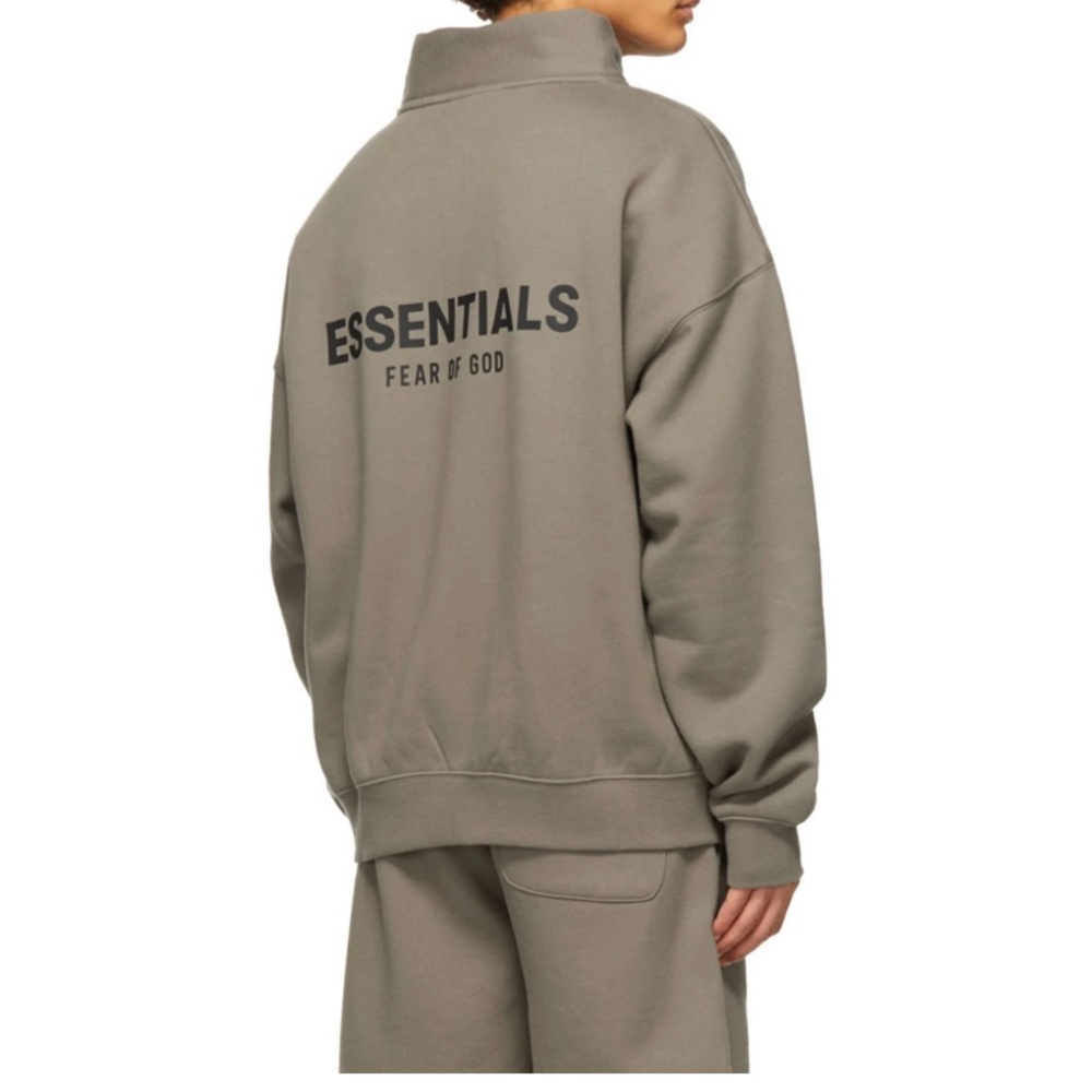 ESSENTIALS FOG Half Zip Sweater